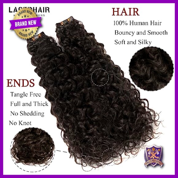 22 Inch Real Human Hair Tape-In Extensions 20Pcs Curly Remy Hair main image 5